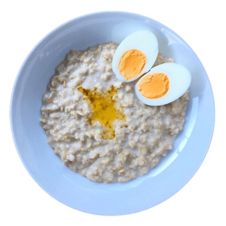 Oatmeal With Hard Boiled Egg png transparent