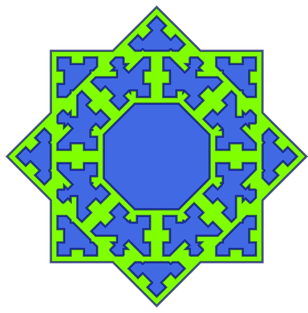 Octagon derived pattern png transparent