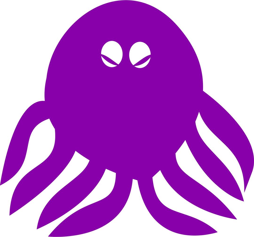 Octopus vectorized png transparent