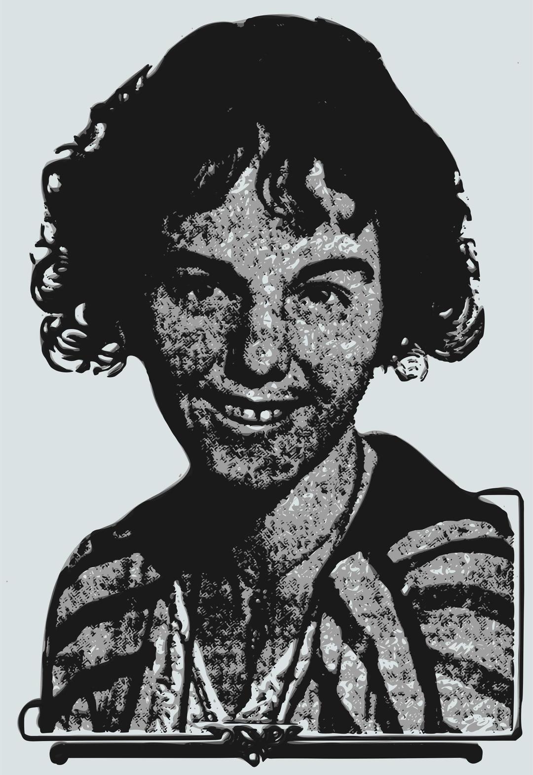 Odd but Friendly Woman's Face png transparent