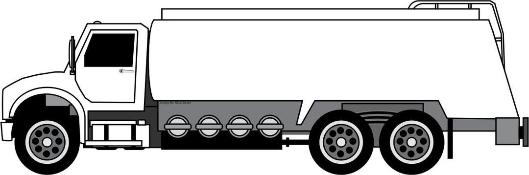 Oil and Gas Tanker Truck png transparent