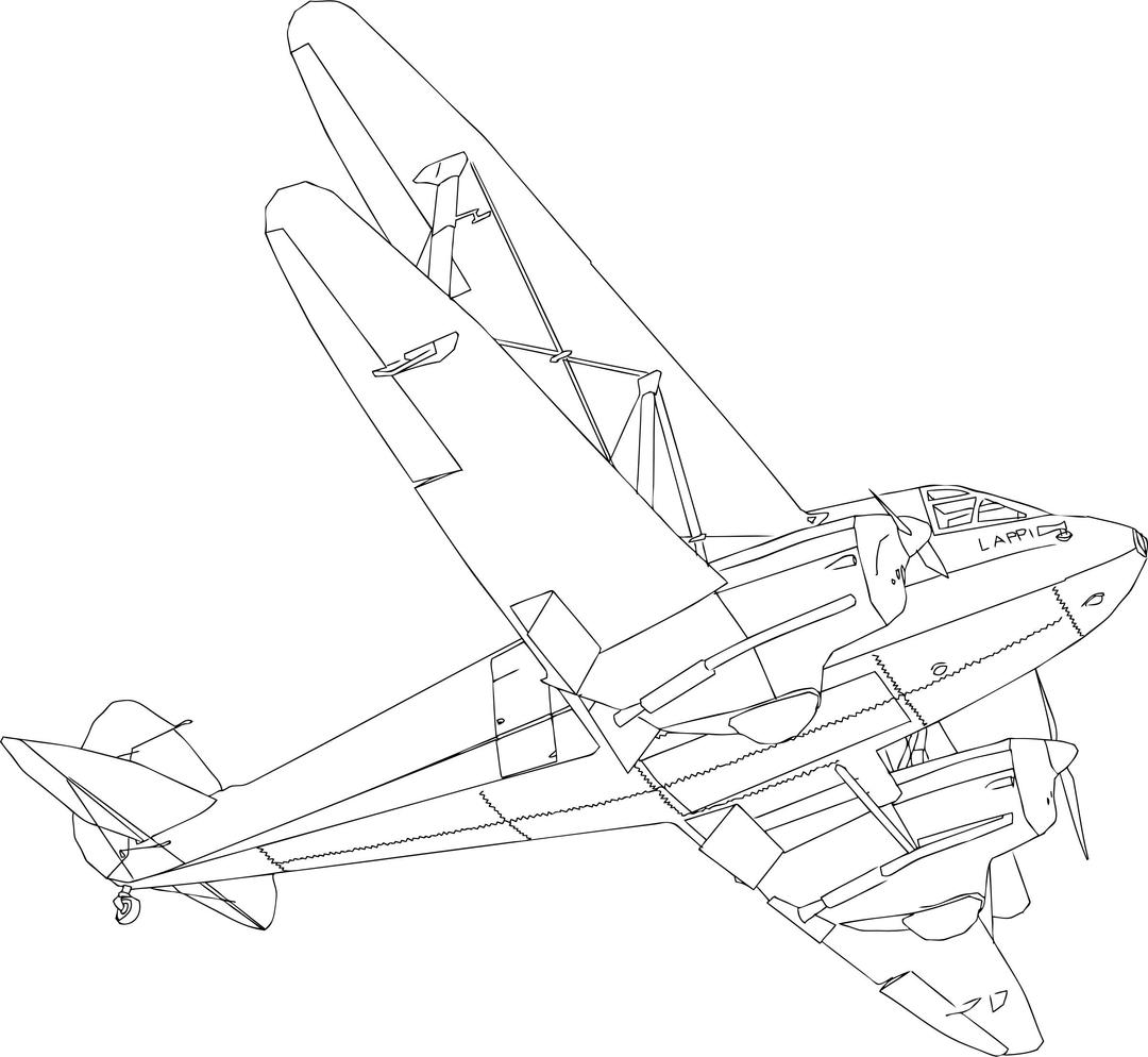 Old airplane (Lappi) png transparent