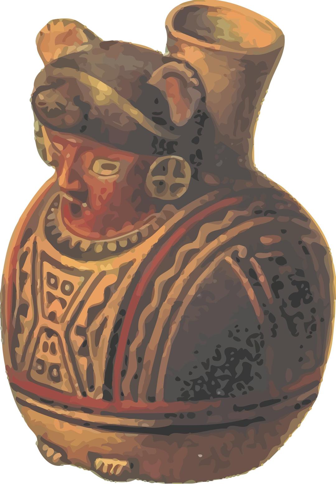 Old American pottery png transparent