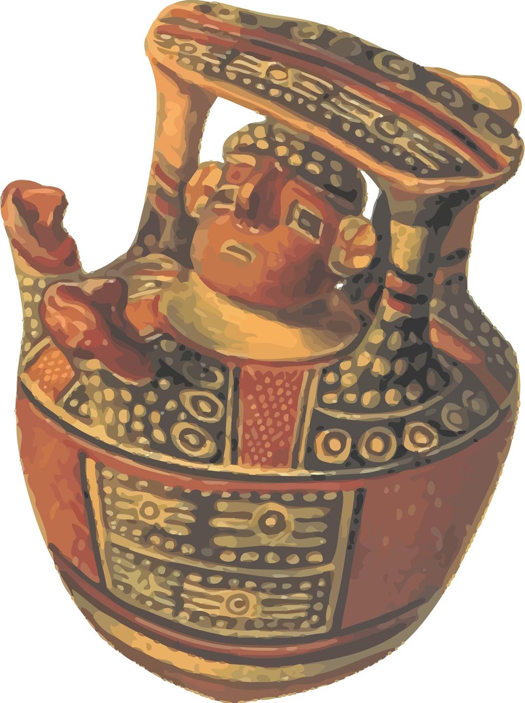 Old American pottery 5 png transparent