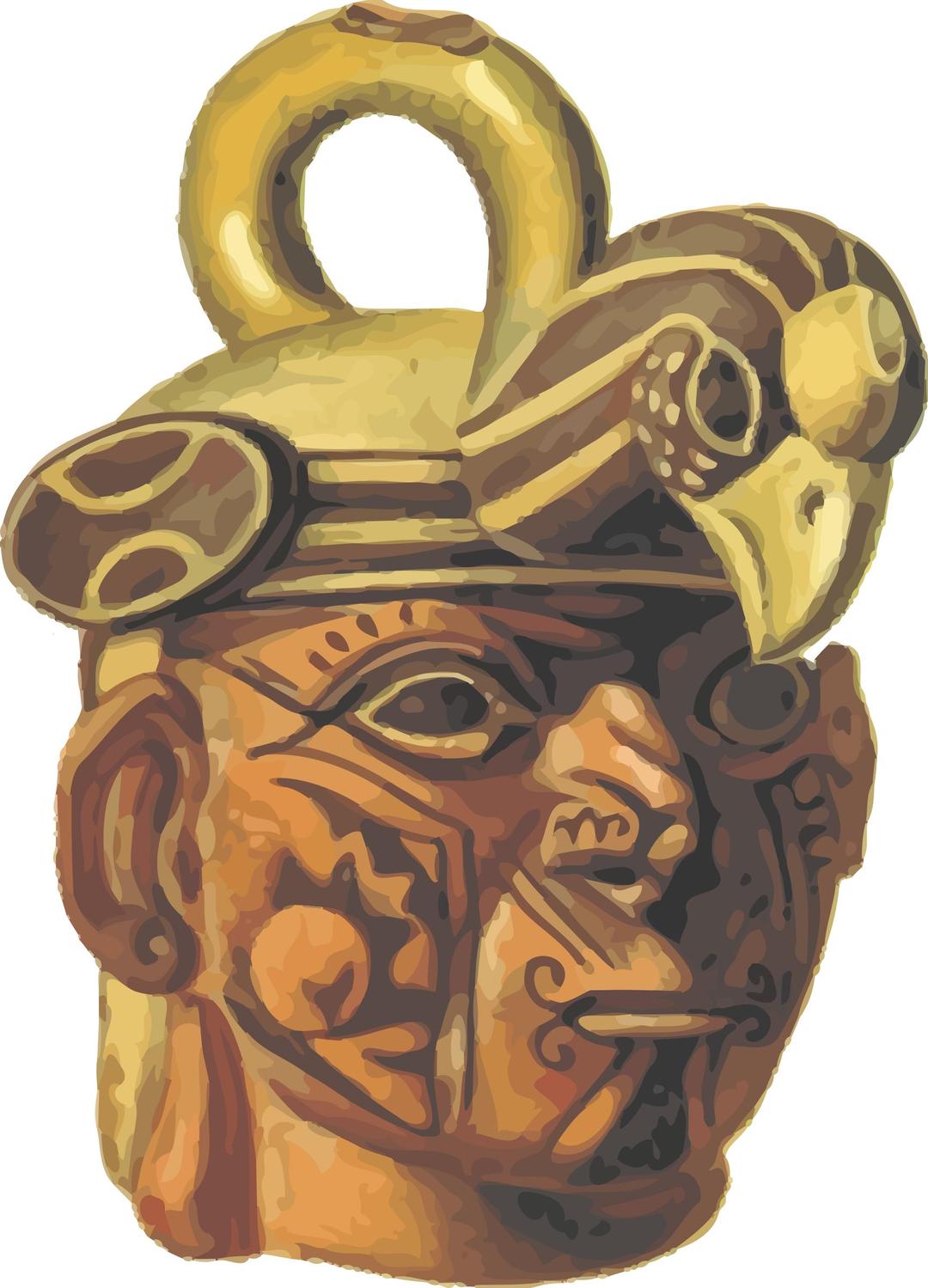 Old American pottery 6 png transparent