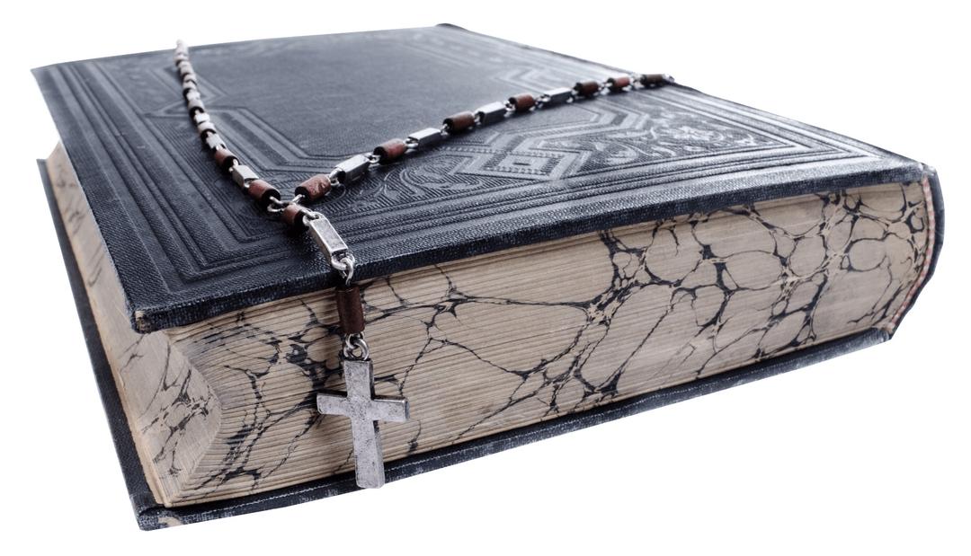 Old Bible With A Cross png transparent