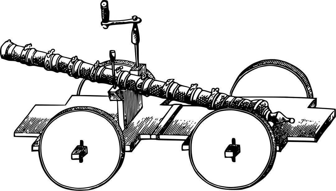 Old Chinese cannon png transparent