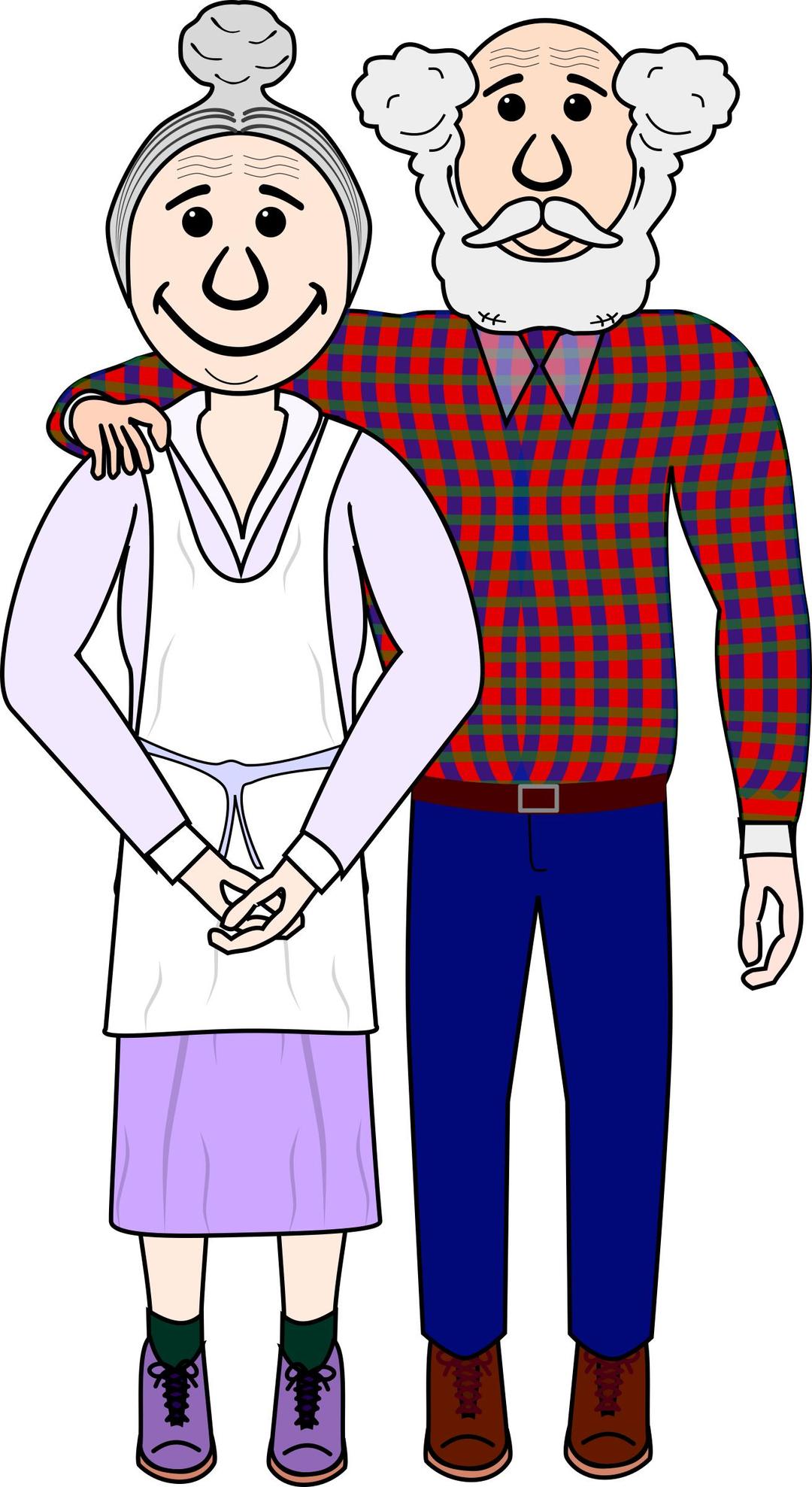 Old Couple png transparent