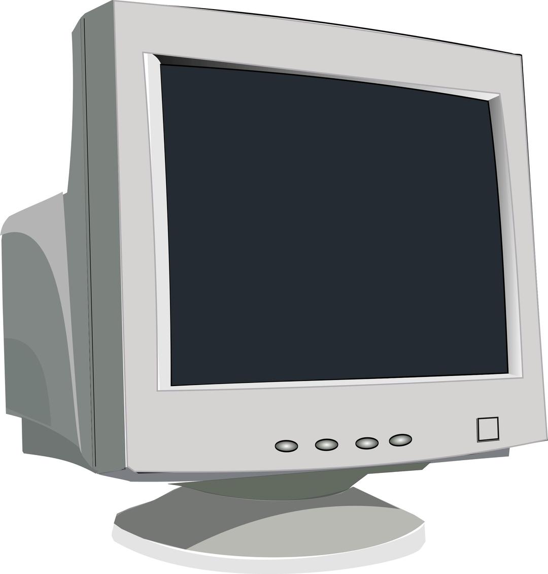 Old CRT Monitor png transparent