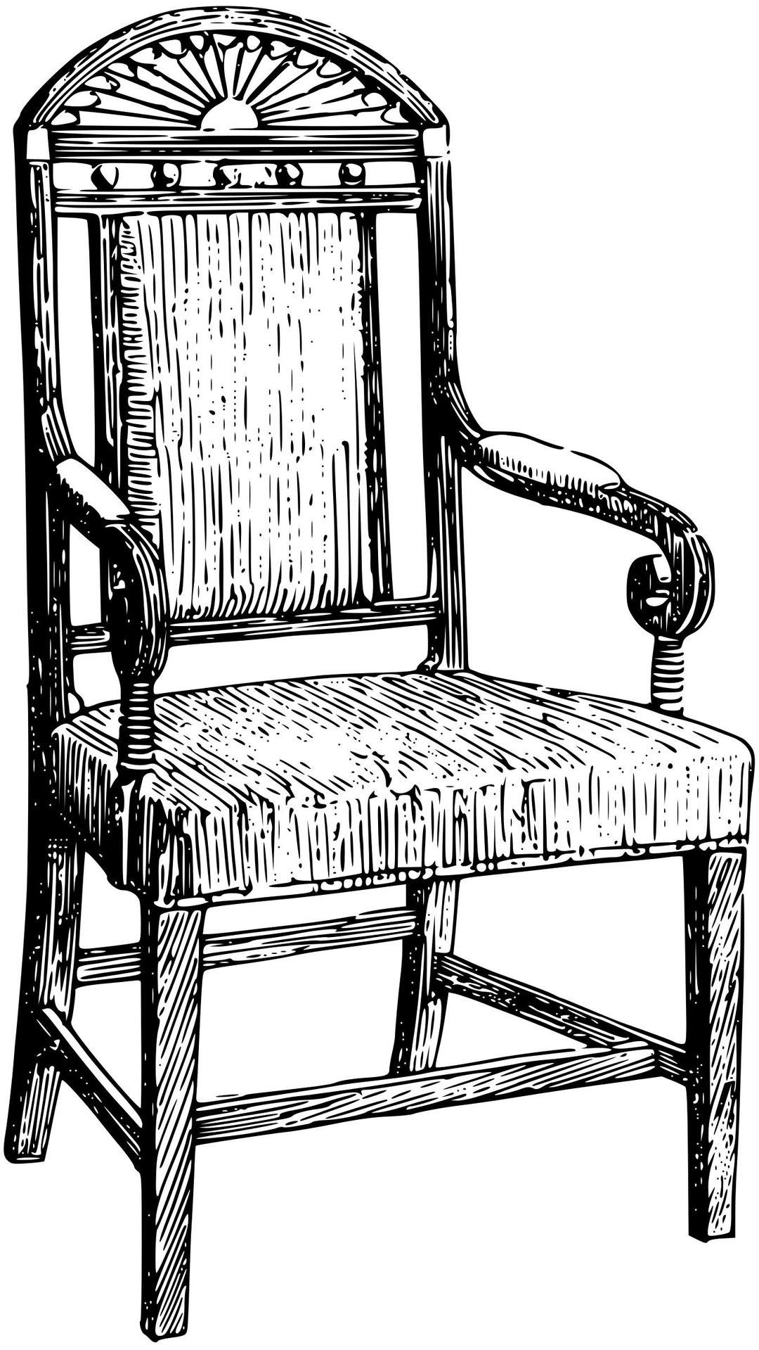 Old fashioned chair png transparent