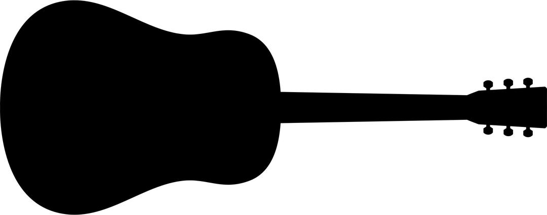 Old Fashioned Guitar Silhouette png transparent