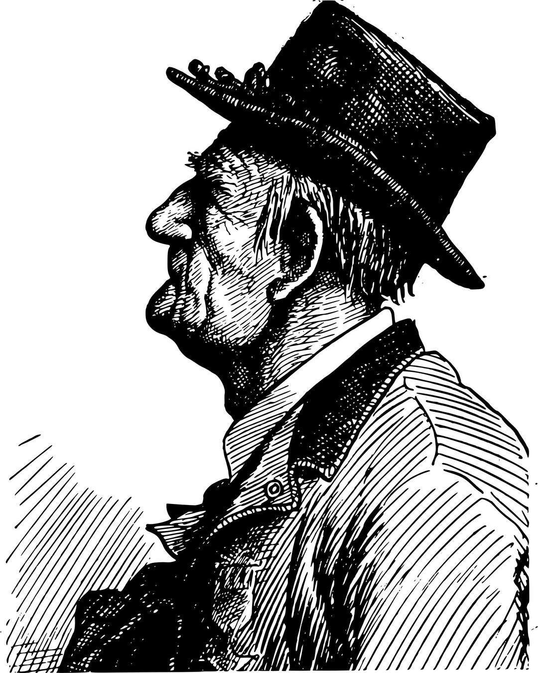 Old Man with a Hat png transparent