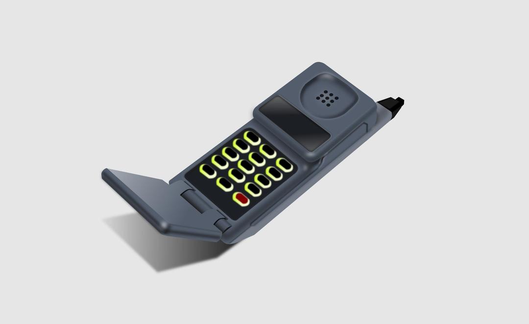 Old School phone png transparent