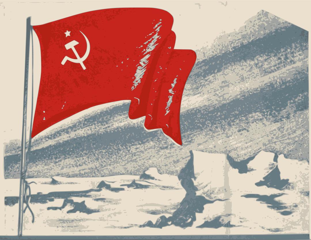 Old Soviet Flag png transparent