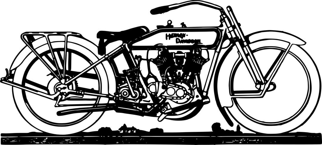 Old Style Motorcycle png transparent