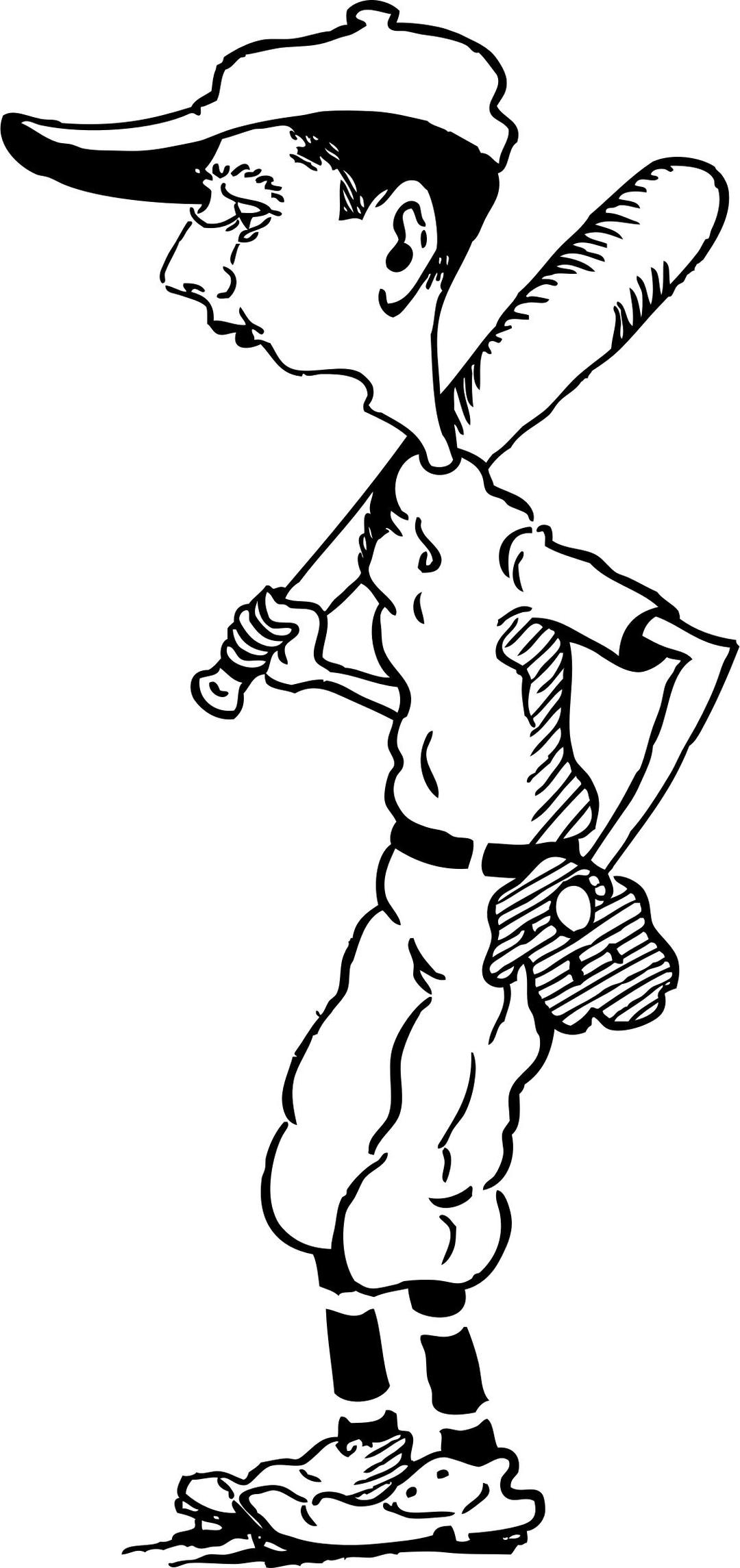 old time ball player png transparent