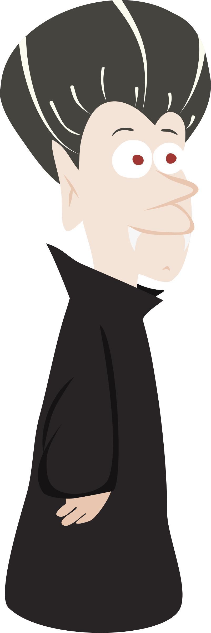 Old vampire character png transparent