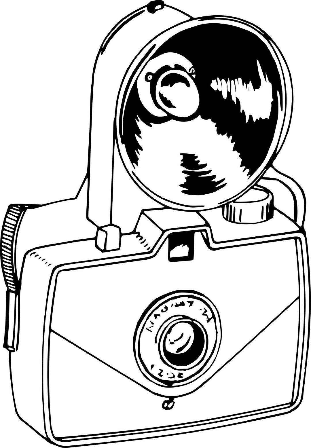 Old-fashioned camera png transparent
