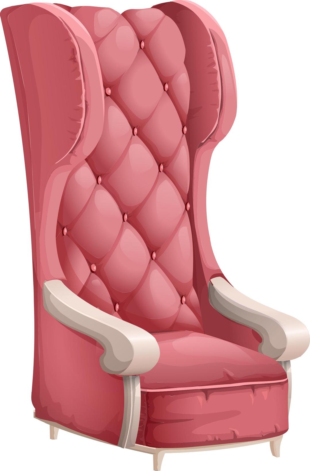 Old-fashioned fancy chair png transparent