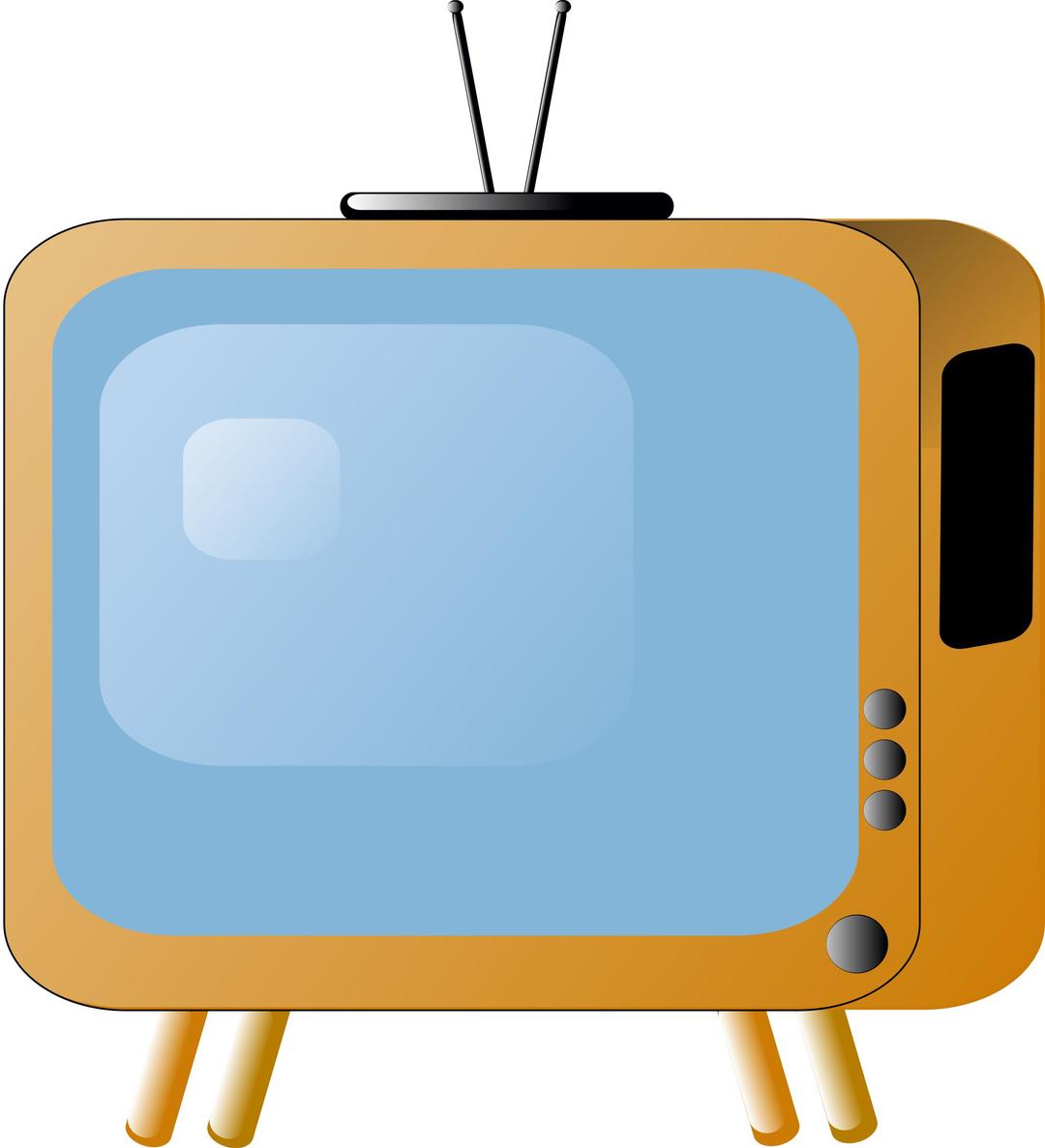 old-styled-tv-set png transparent