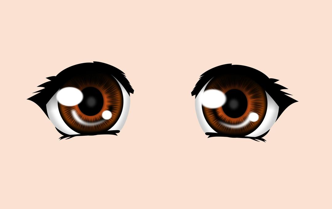 Olhos estilo manga png transparent