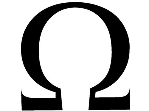 Omega Symbol png transparent