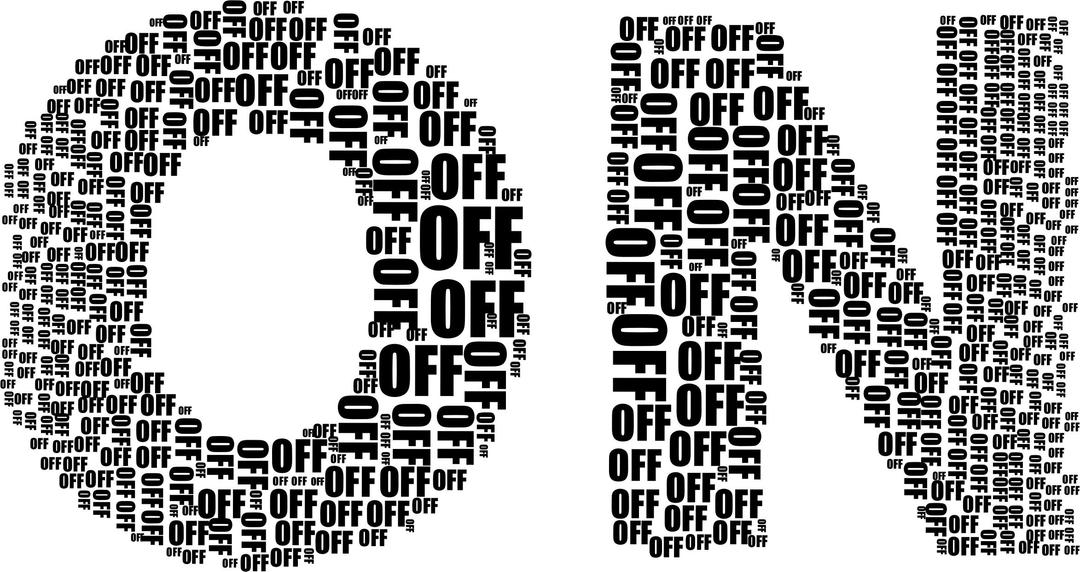 On And Off Black png transparent