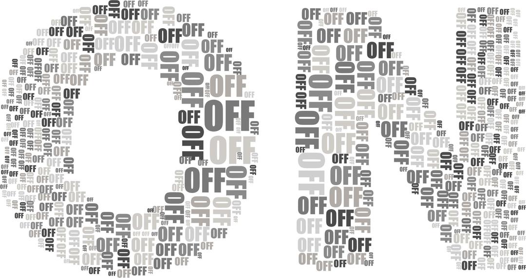 On And Off No Grayscale png transparent