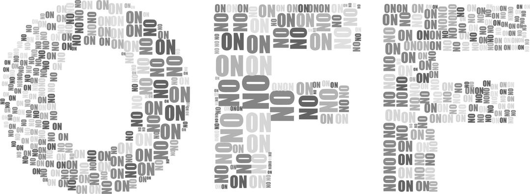 On And Off Two Grayscale png transparent