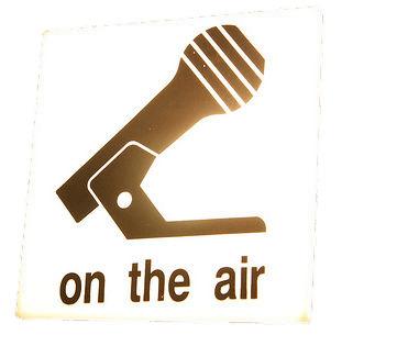 On the Air Microphone Sign png transparent