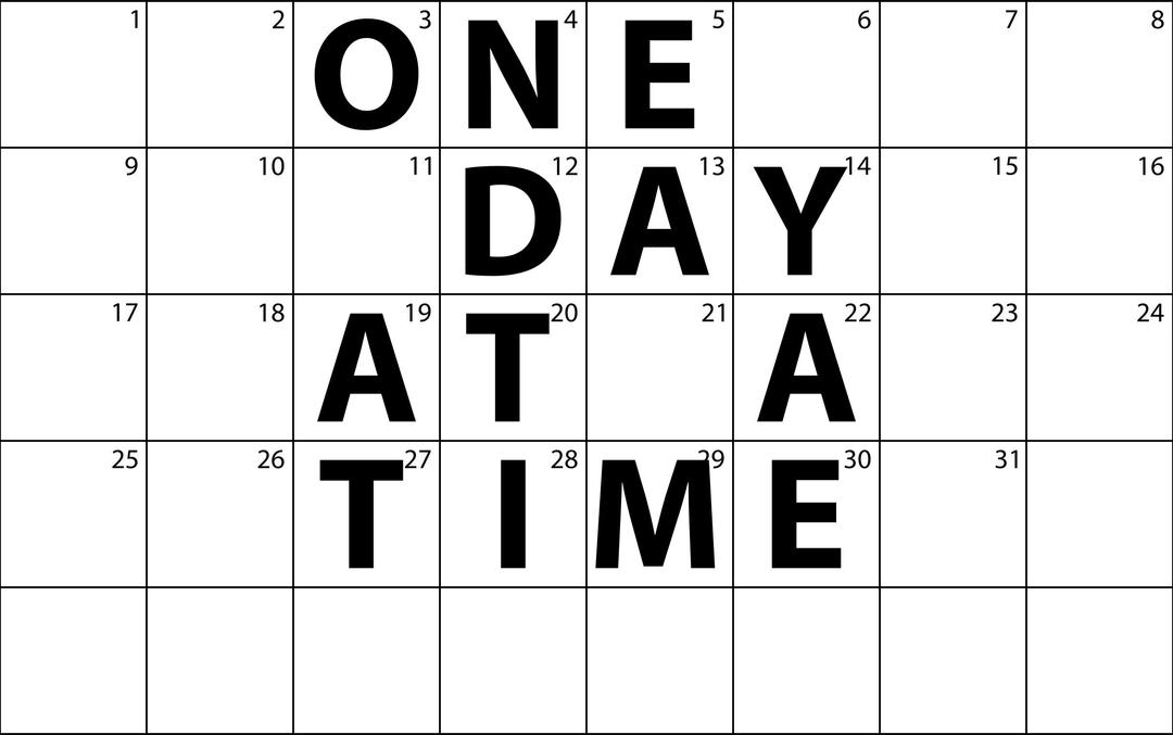 One Day At A Time Inverse png transparent
