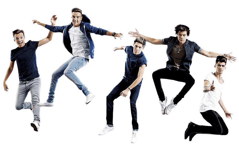 One Direction Jumping png transparent