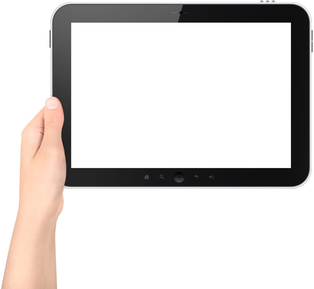 One Hand Holding Tablet png transparent
