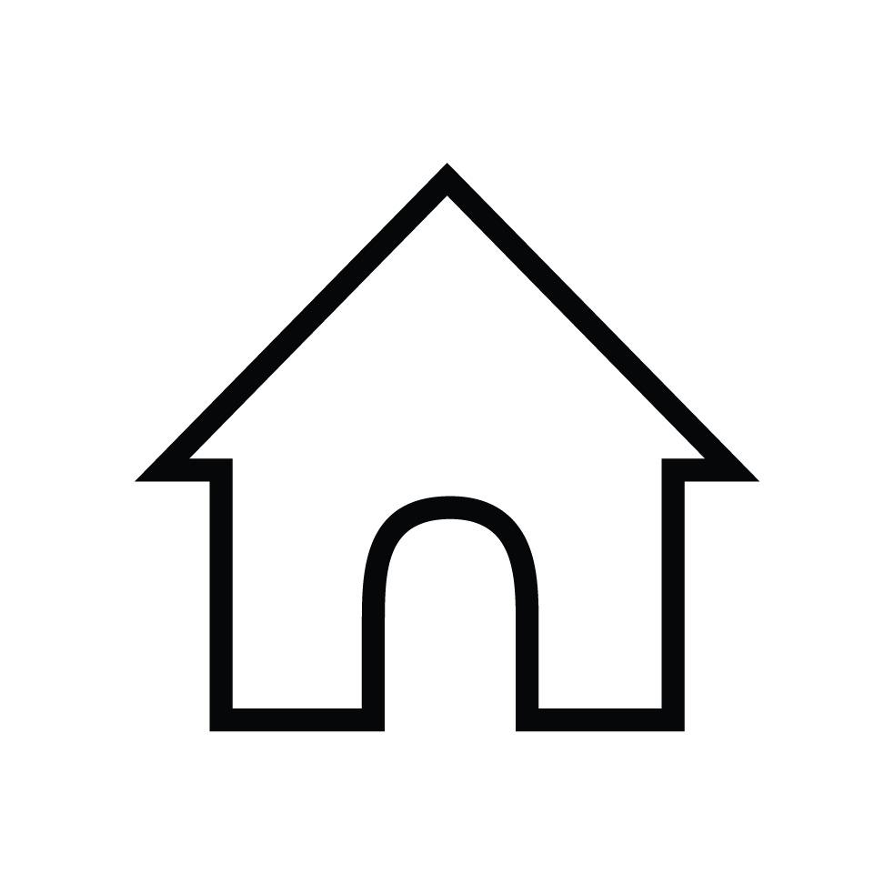 One Line Home Icon png transparent