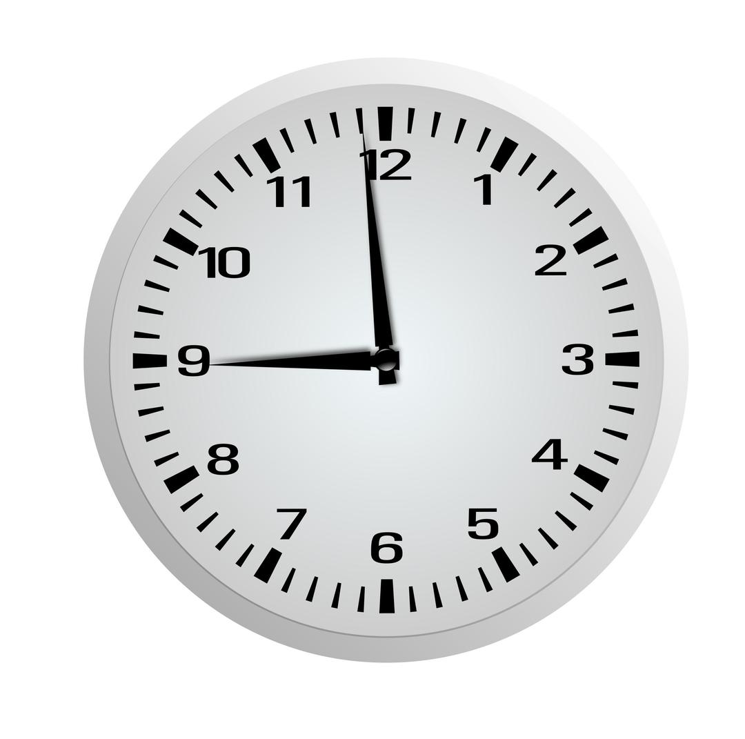 One Minute Before Nine - 8:59 png transparent