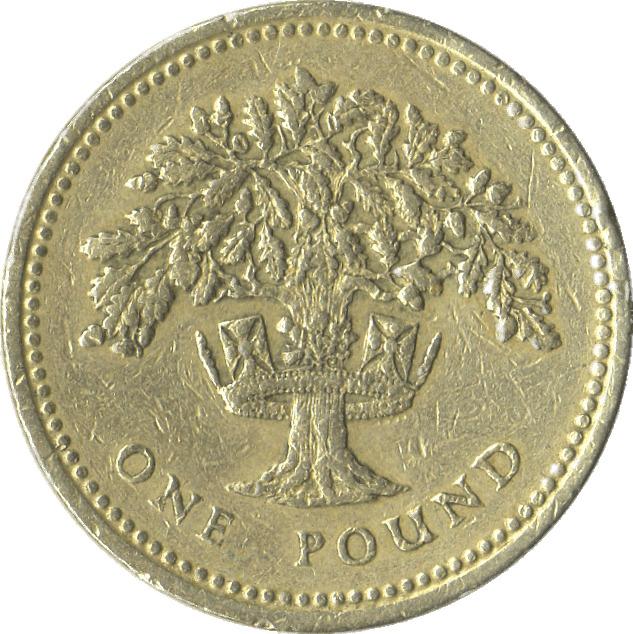 One Pound Coin png transparent