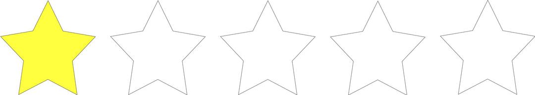 one star rating png transparent