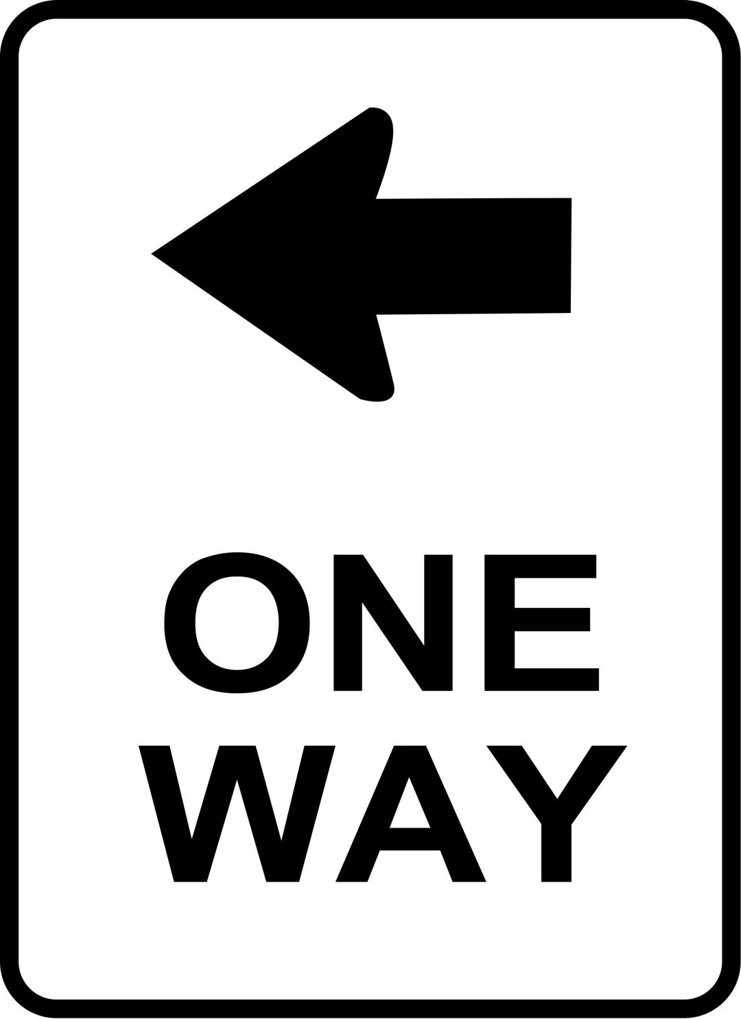 One Way Sign png transparent