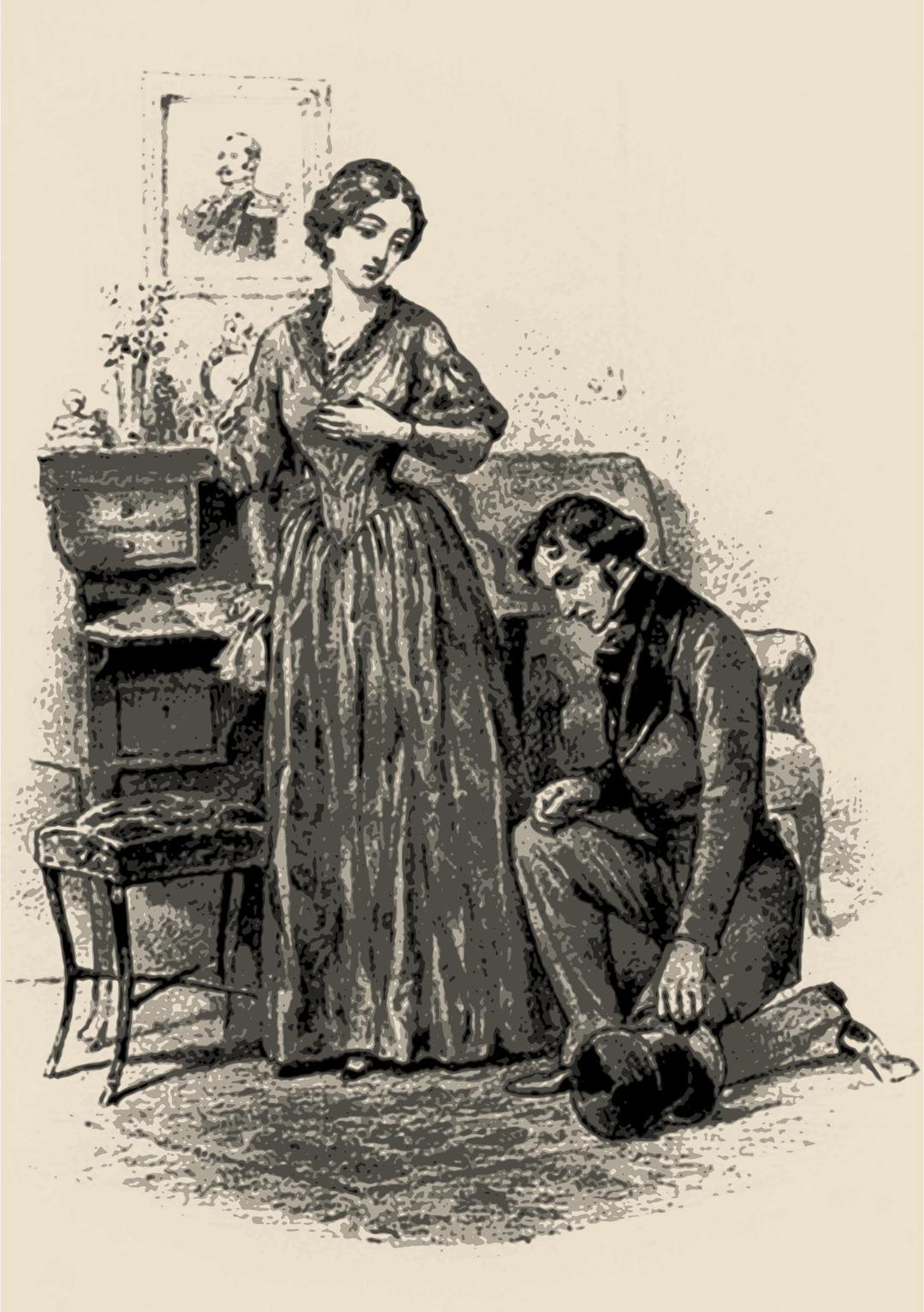 Onegin Proposes to Tatyana png transparent