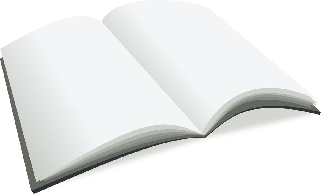 Open blank book png transparent