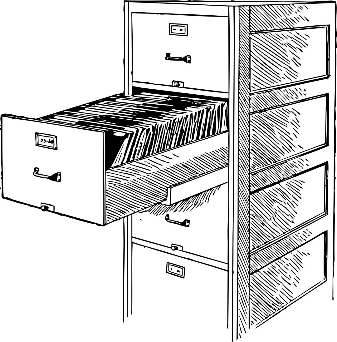 open file drawer png transparent