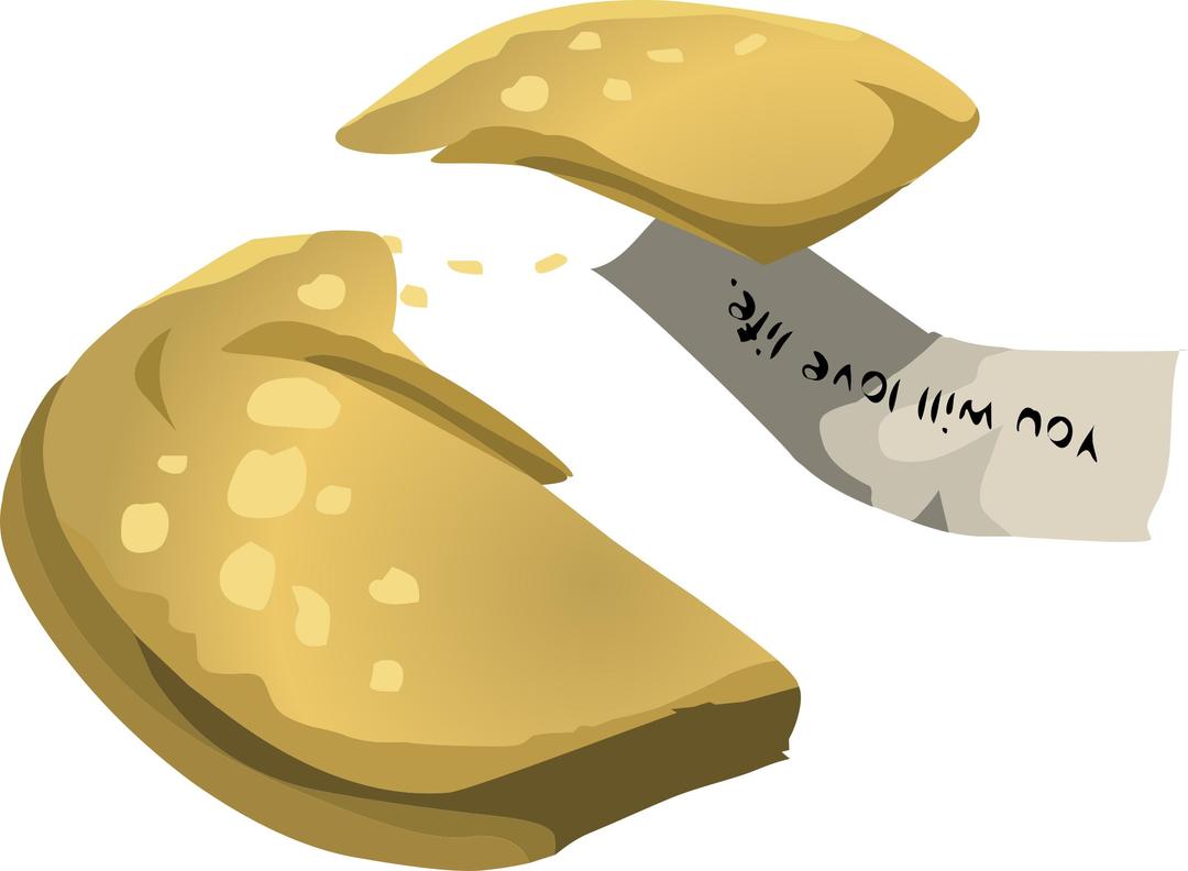 Open Fortune Cookie png transparent