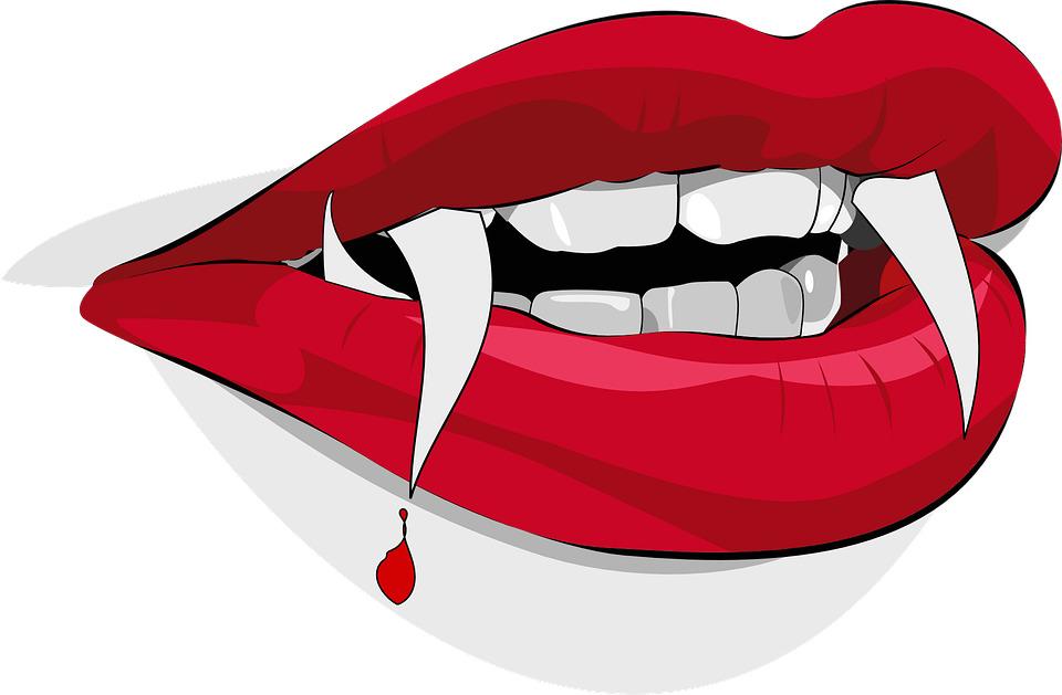 Open Vampire Mouth png transparent