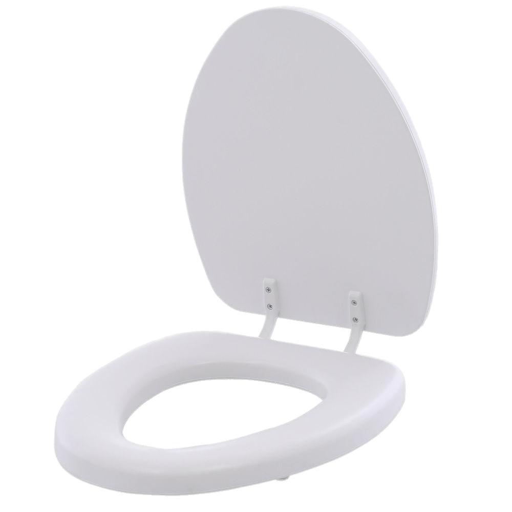 Open White Toilet Seat png transparent