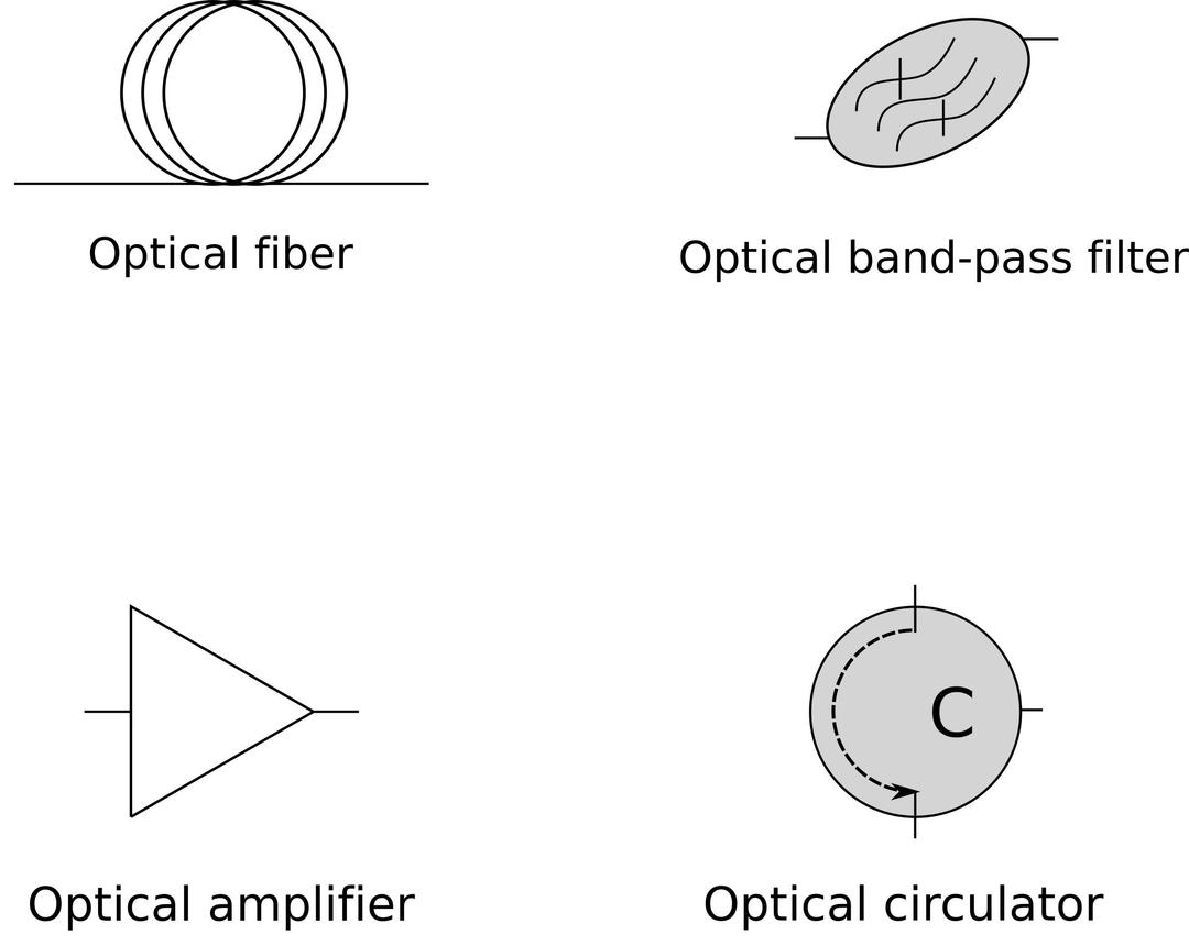Optical schematics elements png transparent