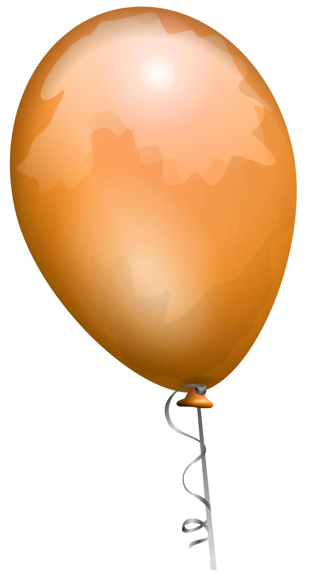 Orange balloon png transparent