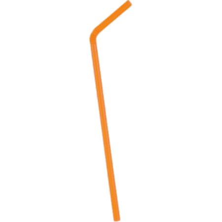Orange Bendy Straw png transparent