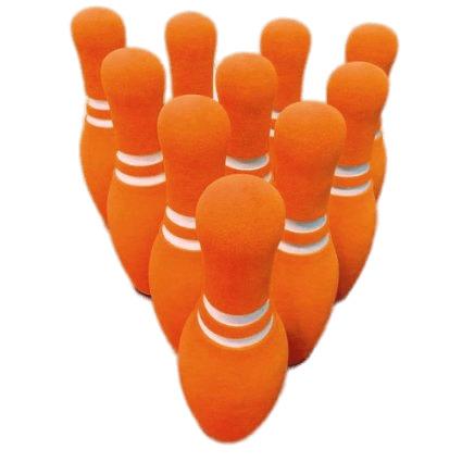 Orange Bowling Pin Set png transparent