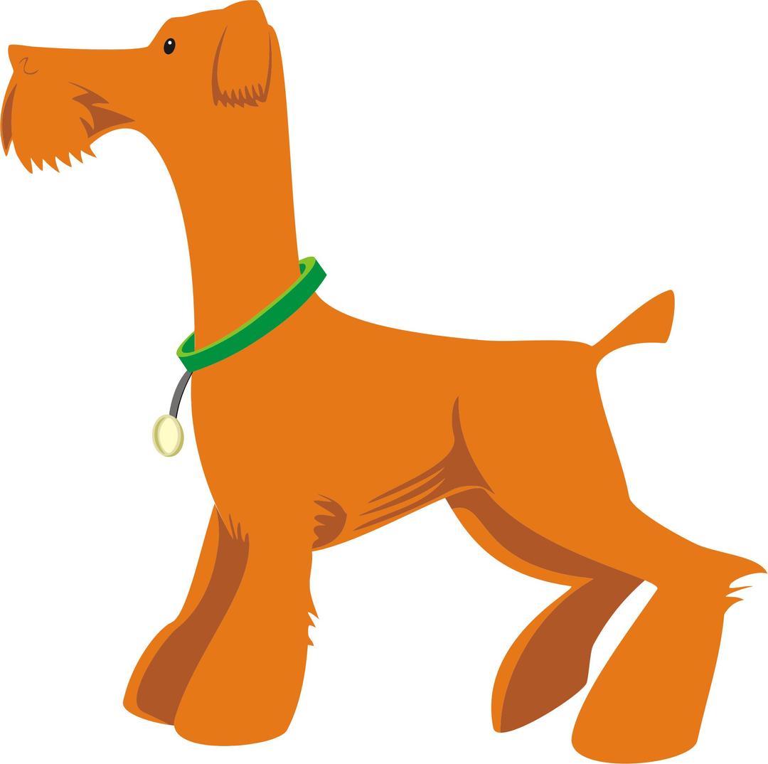 Orange Dog Profile png transparent