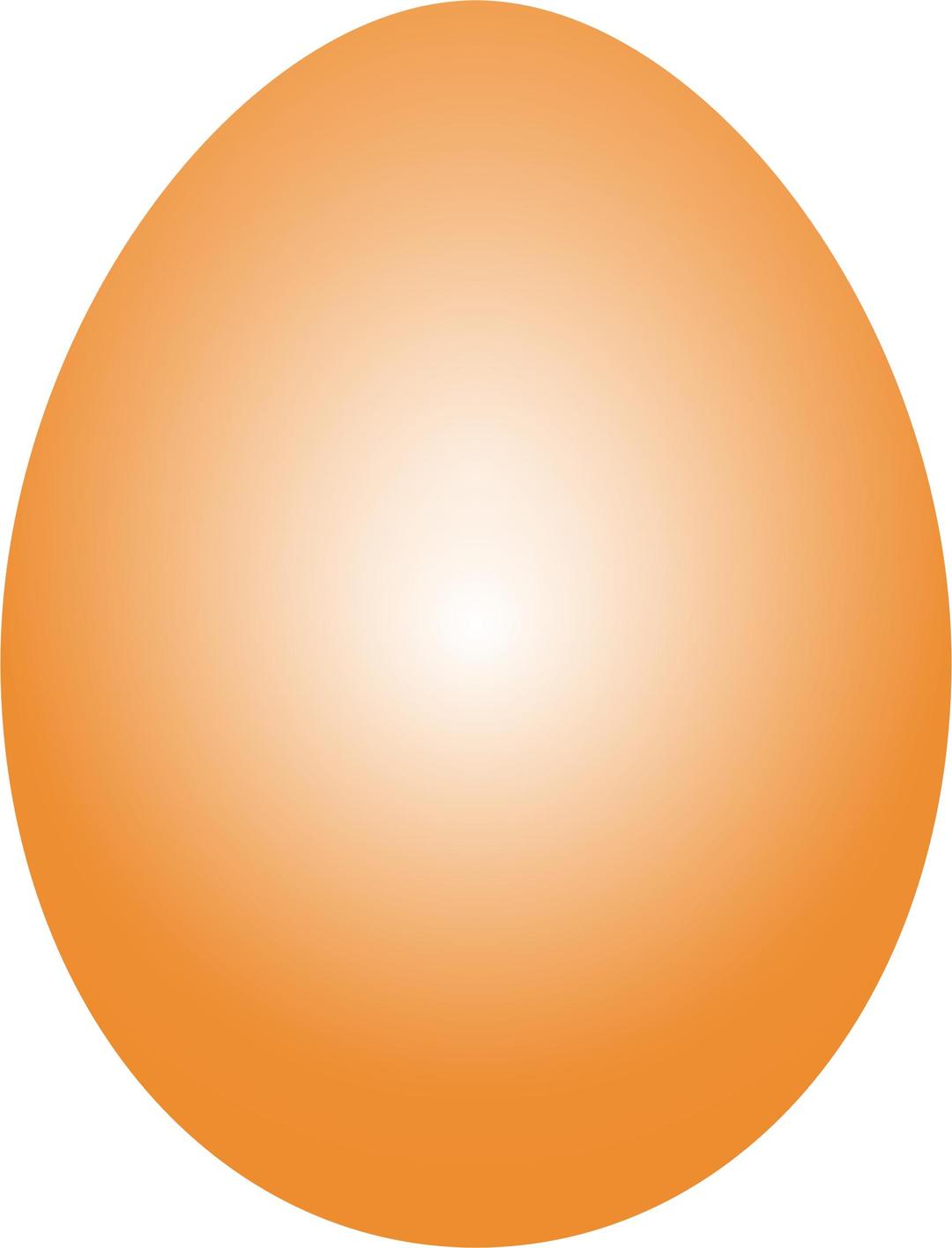 Orange Easter Egg png transparent